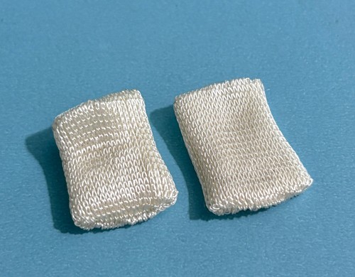Vintage doll white rayon - rayon, socks